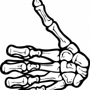 Skeleton Hand PNG Image File