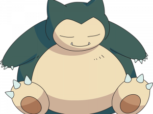 snorlax png, pokémon character, sleeping creature, large and lazy