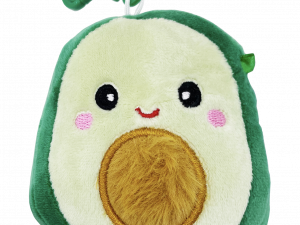 plush avocado keychain, cute avocado plush, kawaii fruit accessory, soft avocado toy, Squishmallow PNG