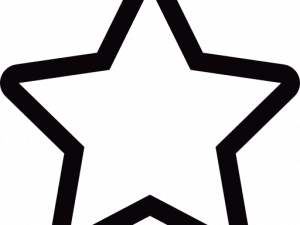 star icon, five-pointed star, decoration symbol, graphic element, Star Outline PNG