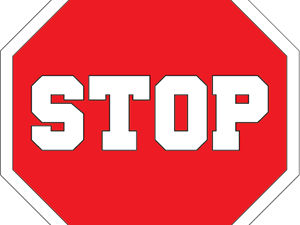 Stop PNG Cutout