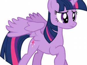 purple unicorn, winged pony, animated character, children's media, Twilight Sparkle PNG