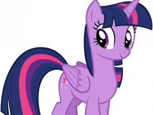 purple pony, animated character, magical creature, friendship theme, Twilight Sparkle PNG