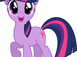 purple pony, animated character, cheerful expression, My Little Pony, Twilight Sparkle PNG