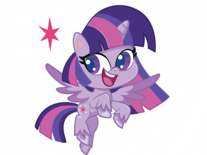 cartoon unicorn, magical pony, animated character, colorful illustration, Twilight Sparkle PNG