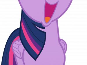 cartoon pony, animated character, cheerful expression, magical creature, Twilight Sparkle PNG