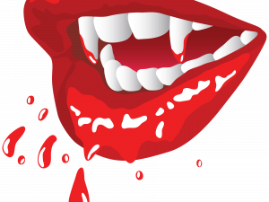 Vampire Fangs PNG Cutout