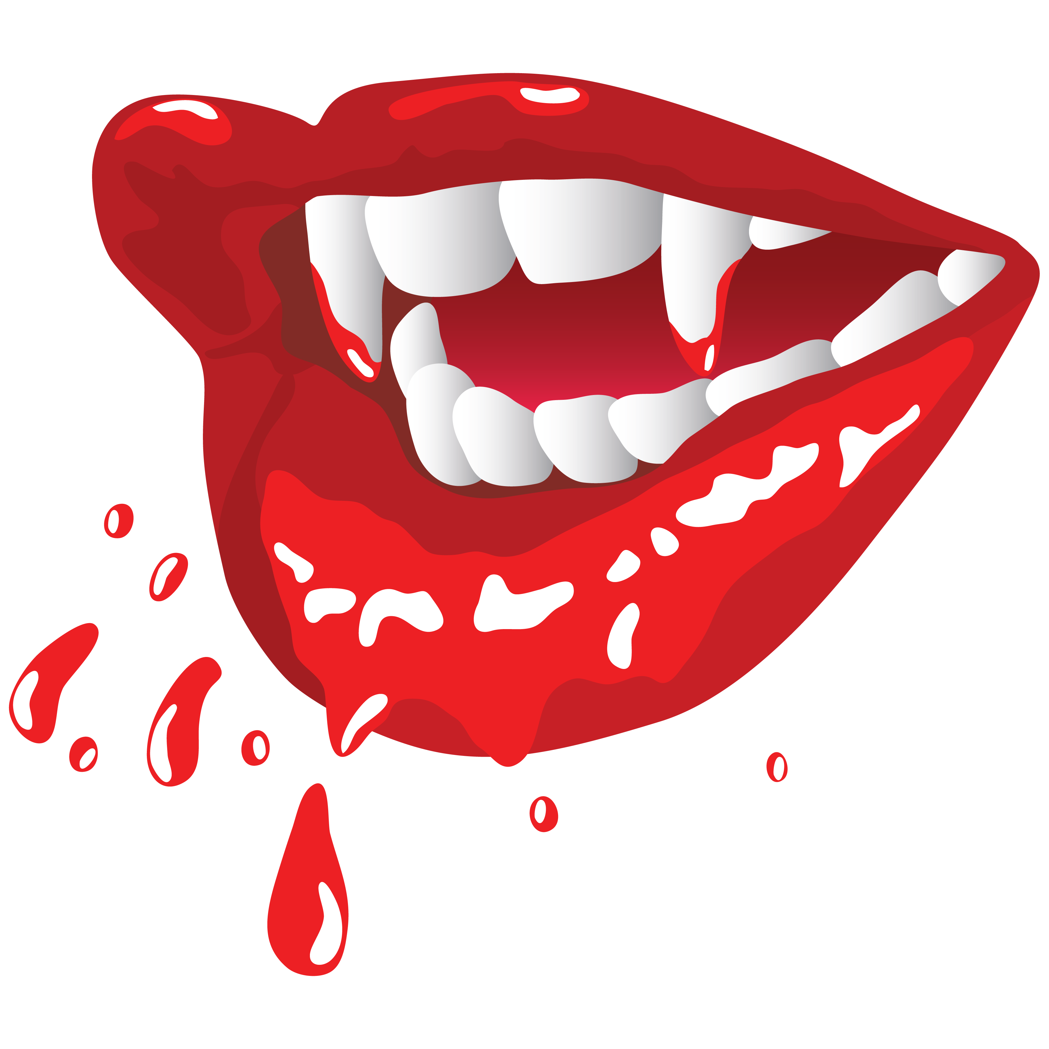 Vampire Fangs PNG Cutout