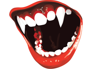 Vampire Teeth PNG Cutout