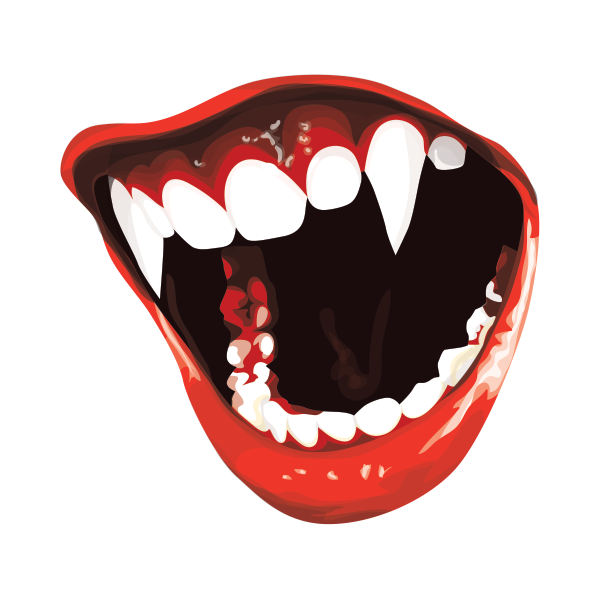 Vampire Teeth PNG Cutout