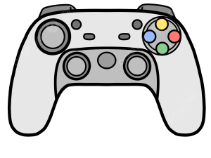 Video Game Controller No Background