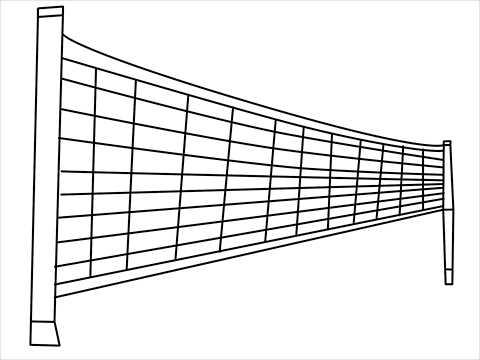 Volleyball Net PNG Cutout