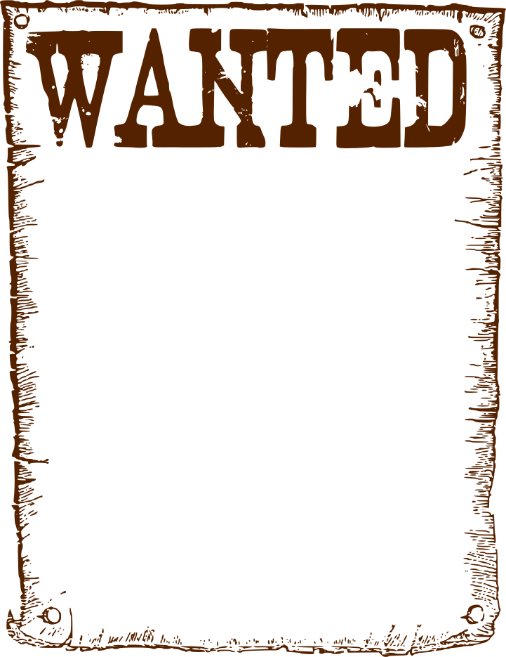 Wanted Poster PNG Images