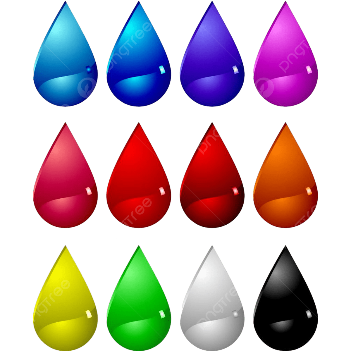 Water Droplets PNG Clipart