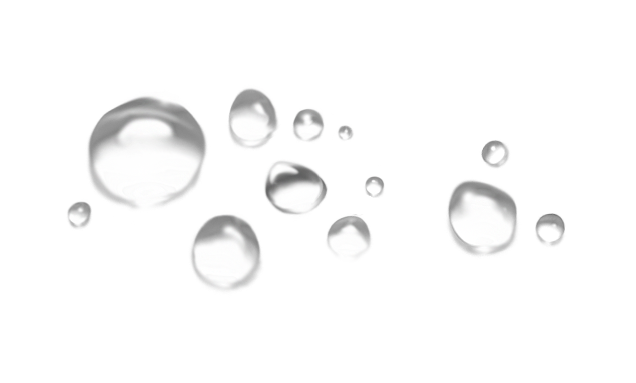 Water Droplets PNG Cutout