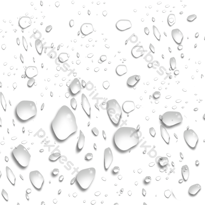 Water Droplets Transparent