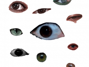 eye illustrations, various eye colors, artistic eye designs, eye shapes collection, Weirdcore Eyes PNG