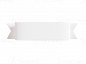 White Banner PNG Image HD