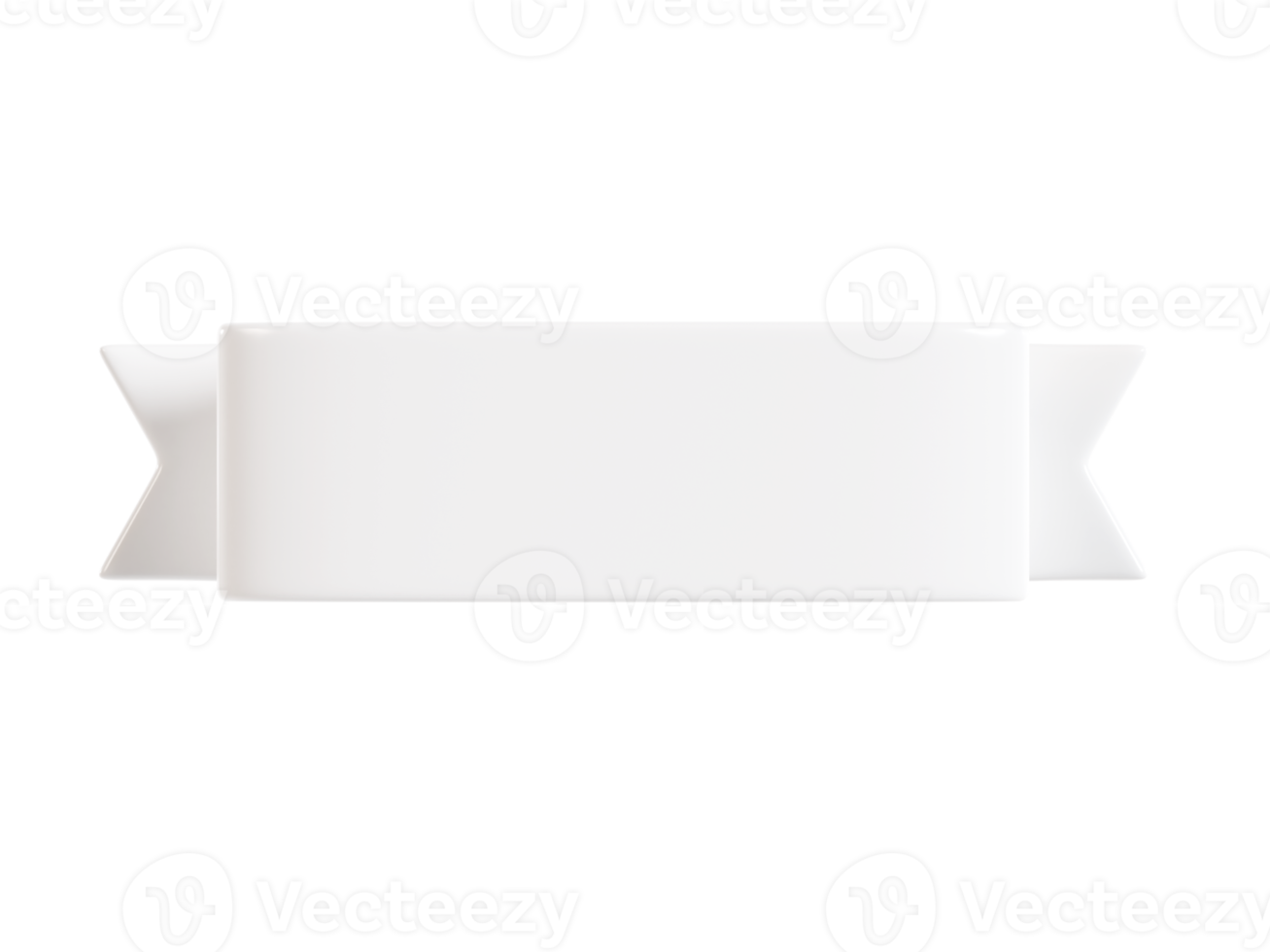 White Banner PNG Image HD