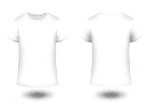 White Shirt Front and Back PNG Cutout