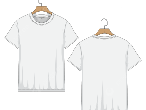 White Shirt Front and Back PNG Photos