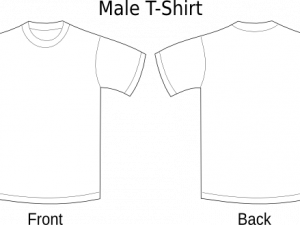 White Shirt Front and Back PNG Pic