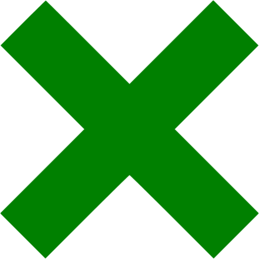 X Mark PNG Cutout