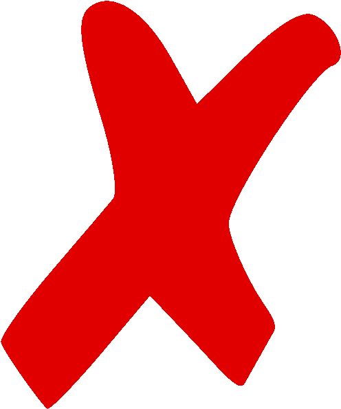 X Mark PNG File