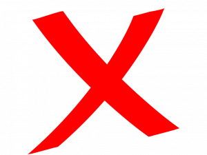 X Mark PNG Images