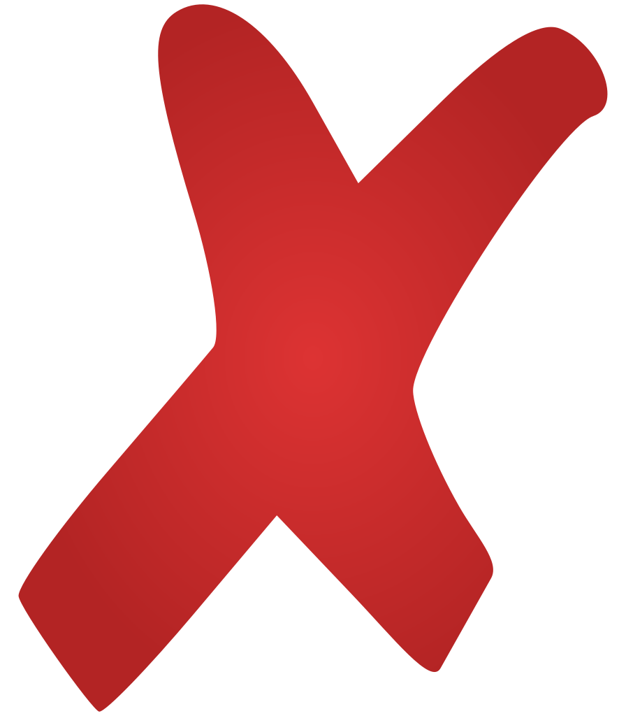 X Mark PNG Photo