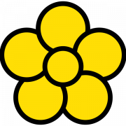 Yellow Flower Background PNG