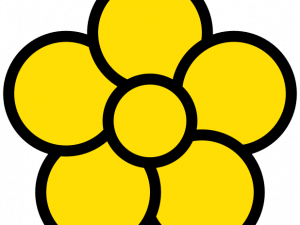 Yellow Flower Background PNG