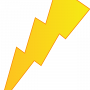 Yellow Lightning PNG Pic