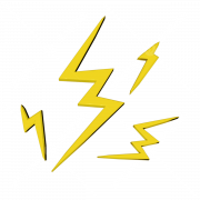 Yellow Lightning PNG Picture