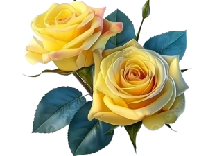 Yellow Rose PNG Clipart