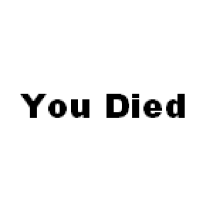 You Died PNG Transparent Images