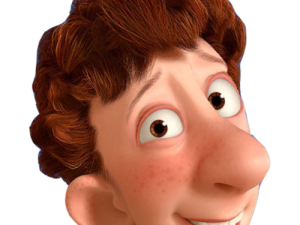 Alfredo Linguini Curly Hair, Cartoon Boy Face, Ratatouille PNG