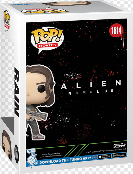 Funko Pop figure, Alien Romulus collectible, sci-fi toy, action figure, Alien Romulus PNG