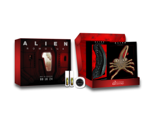 alien collectibles, horror movie merchandise, sci-fi themed toys, limited edition figures, Alien Romulus PNG