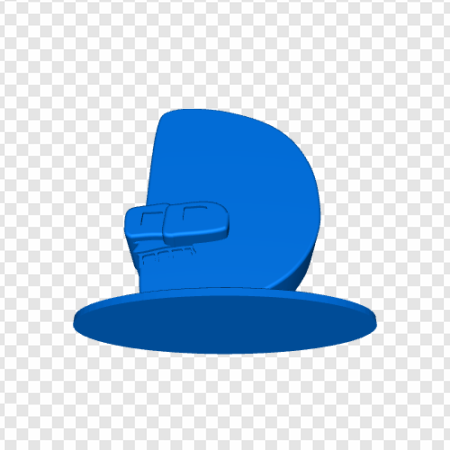 blue hat, cartoon headwear, playful accessory, whimsical design, Alphabet Lore Letter D PNG