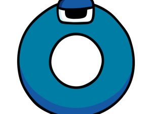 swimming float, inflatable ring, pool accessory, water safety device, Alphabet Lore Letter O PNG