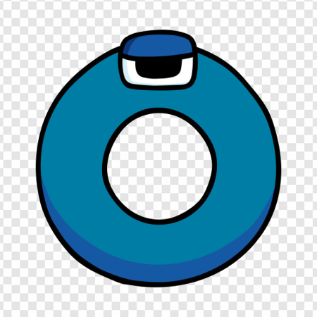 swimming float, inflatable ring, pool accessory, water safety device, Alphabet Lore Letter O PNG