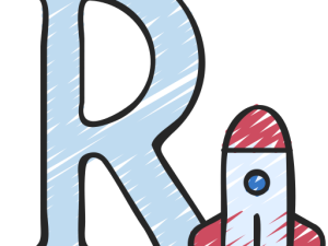 rocket illustration, letter R design, space theme graphic, playful art, Alphabet Lore Letter R PNG