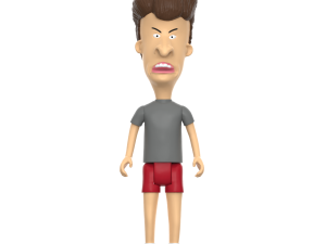 animated character, cartoon figure, humorous expression, playful design, Beavis Butthead PNG