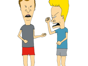 animated characters, cartoon duo, comedy series, iconic duo, Beavis Butthead PNG