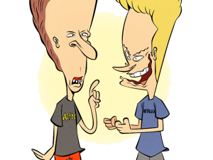 animated characters, comedy duo, cartoon series, 90s nostalgia, Beavis Butthead PNG