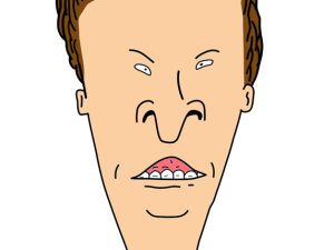 cartoon character, animated series, humorous illustration, pop culture icon, Beavis Butthead PNG