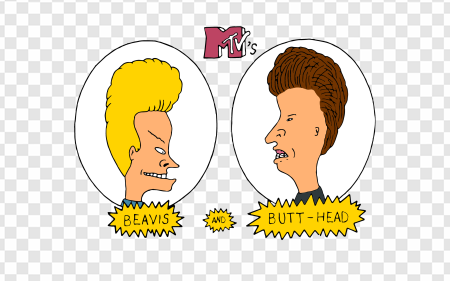 Beavis and Butt-Head, animated series, MTV characters, comedy duo, Beavis Butthead PNG