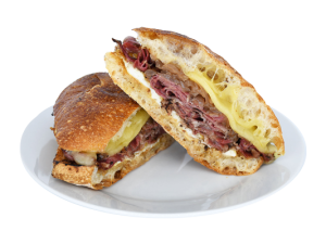 sandwich, roast beef, ciabatta, deli meats, Beef Sausage Egg and Cheese PNG