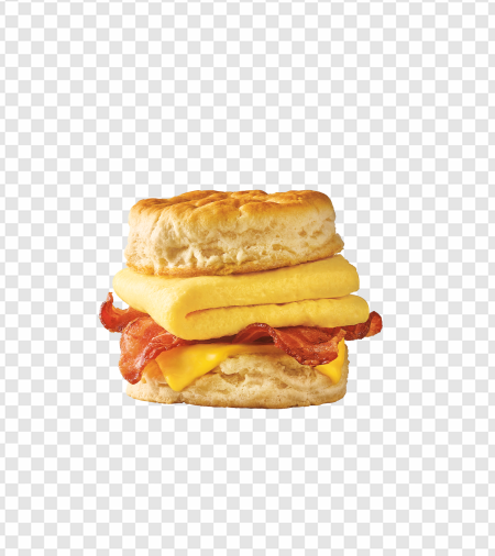 breakfast sandwich, biscuit sandwich, bacon and egg, cheesy breakfast treat, Beef Sausage Egg and Cheese PNG